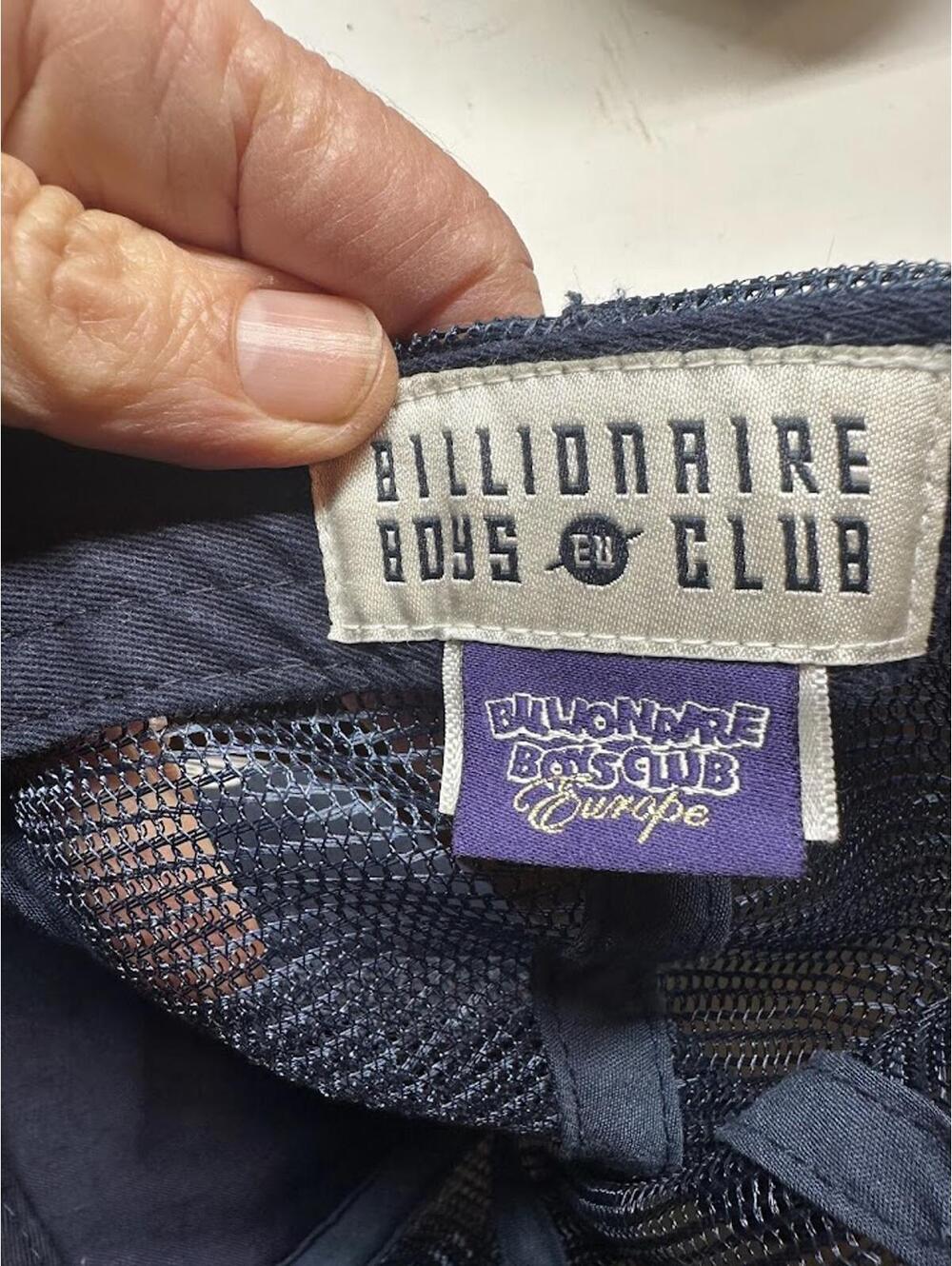 Billionaire Boys Club Mesh Trucker Hat Navy - Picture 3 of 4